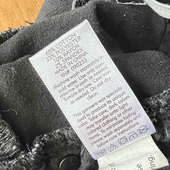 Pacsun High-Rise Ankle Jegging Size 24 Charcoal Black/Dark Gray Distressed - Picture 9 of 11